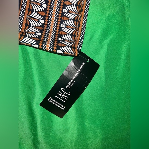 NWTINC International Concepts Elegant Black and Brown Patterned Dress size 2X - Picture 8 of 8